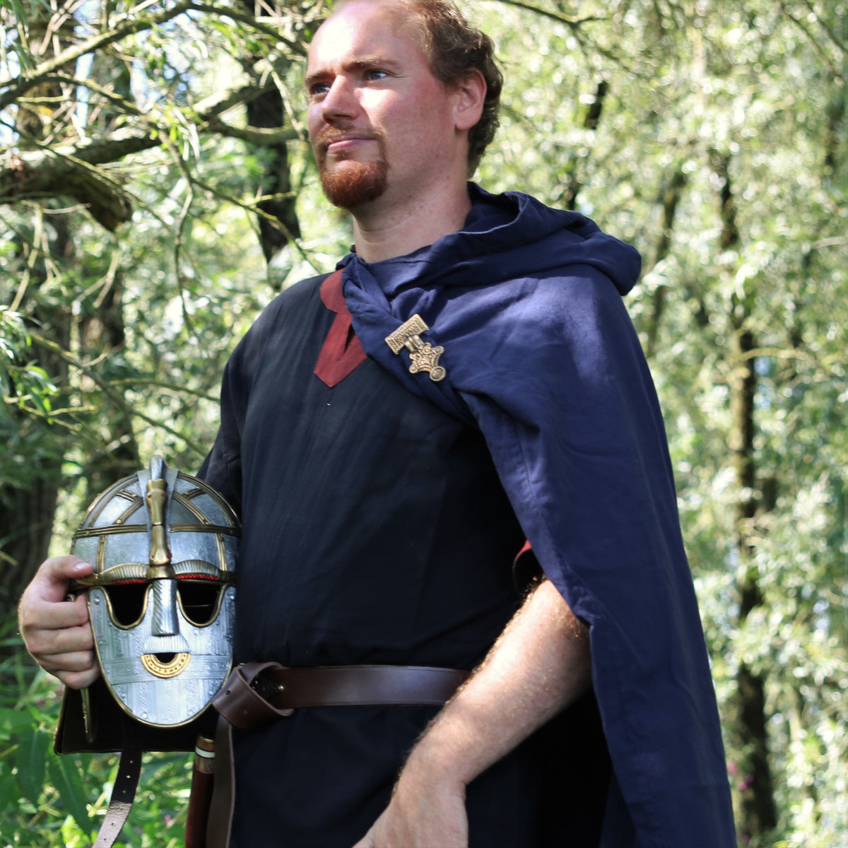 Capa de algodón, azul