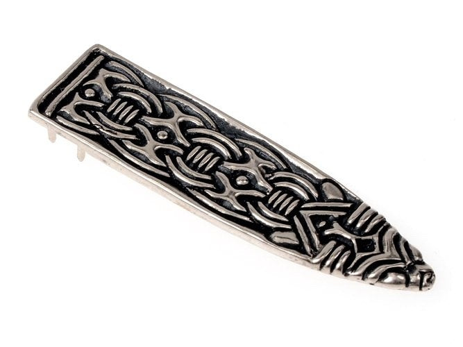 Wikiński język pasa Borre, posrebrzany