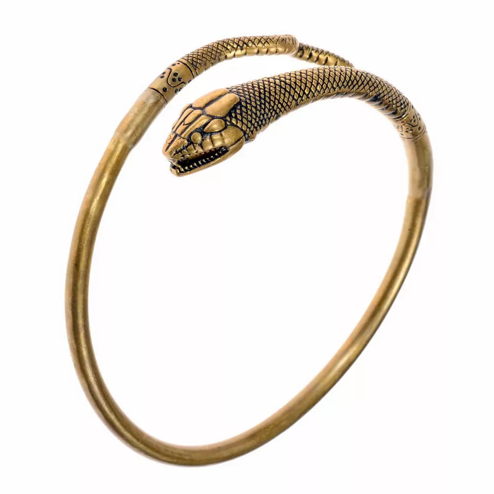 Romeinse bovenarmband met slang Pompeii, brons