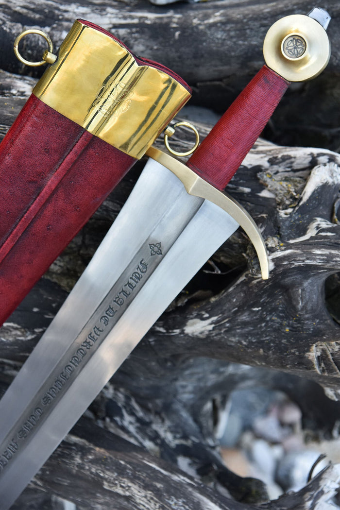 Filips IV zwaard met schede, 14e eeuw, semi-scherp