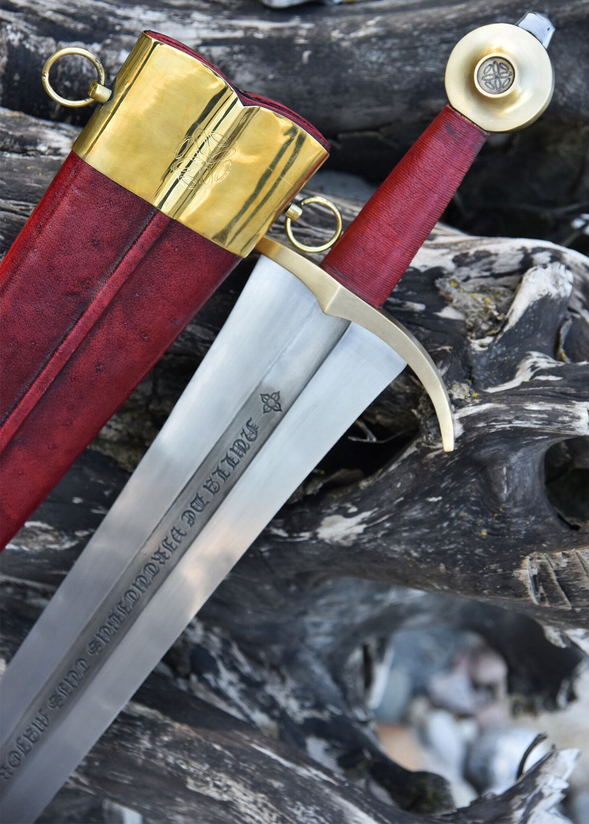 Philip IV sword with scabbard, 14th century, semi-sharp