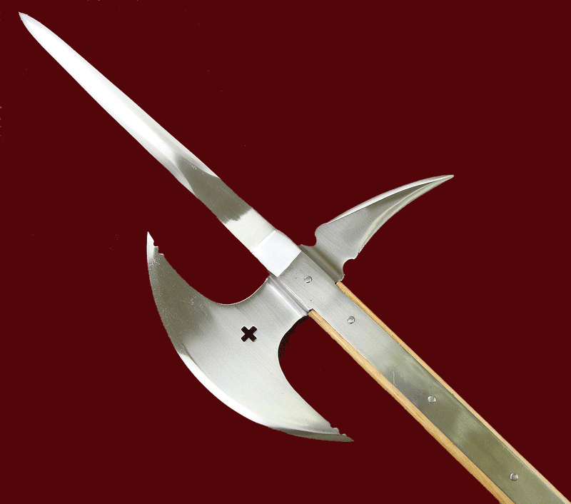 Hache d'armes St Albans, tranchant