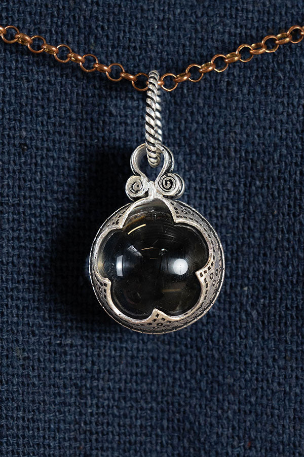 Wikiński kryształ górski Gotland, rozmiar L, posrebrzany brąz