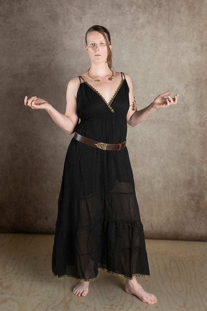 Goddess Dress Athena, black