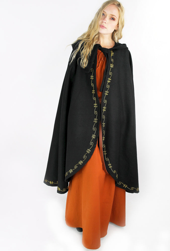 Kappe Ceridwen, sort, uldblanding