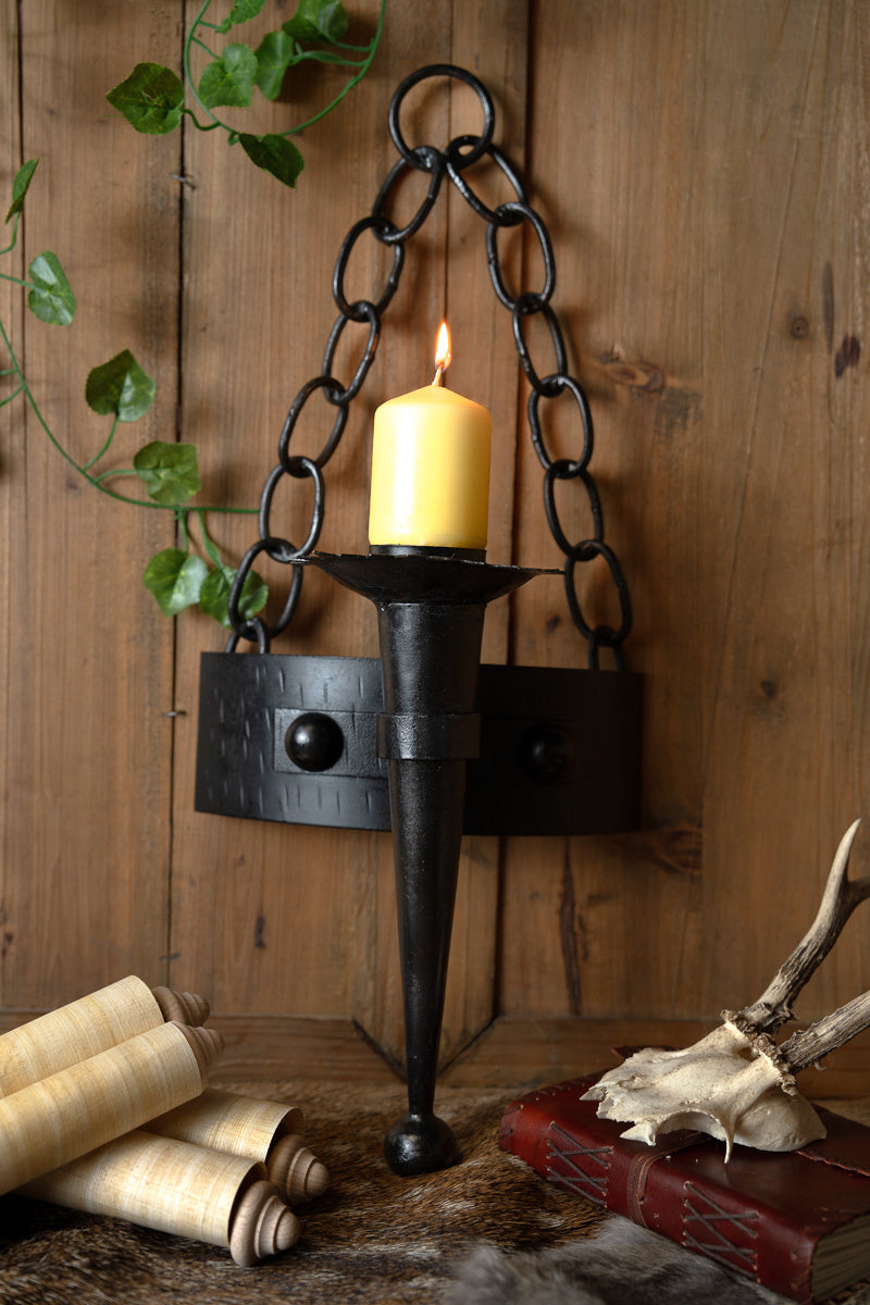 Castle candle holder