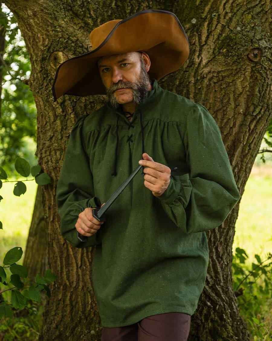 Medeltida skjorta Ansgar, grön