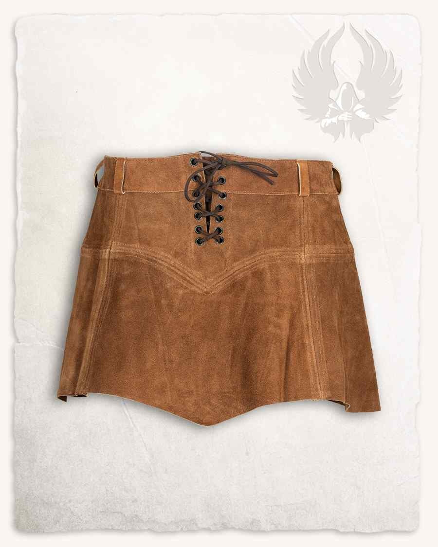 Läderkjol Nuala, brun