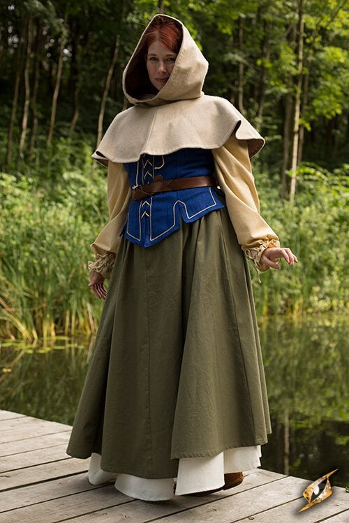 Chaperon médiévale Erhard, beige