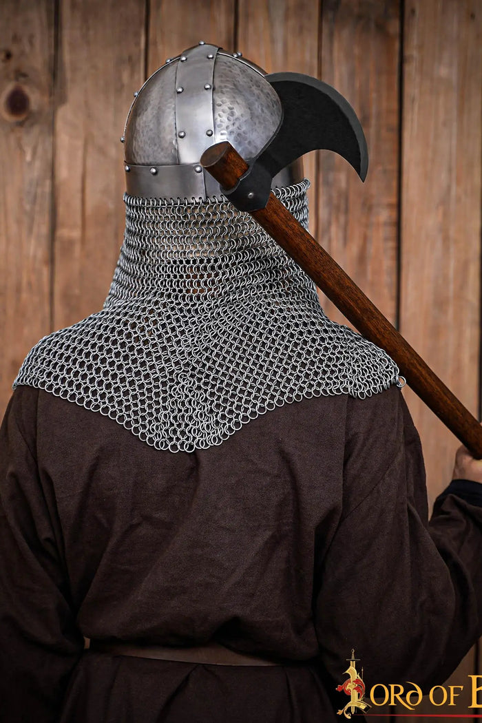 Capacete viking com aventail de malha de aço, 1,6 mm