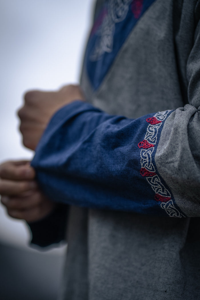 Wikińska tunika Haakon, szara