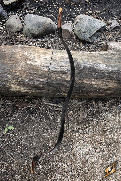 Arco recurvo LARP de jinete, negro