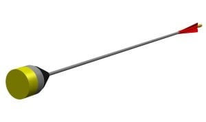 Punta de flecha LARP plana