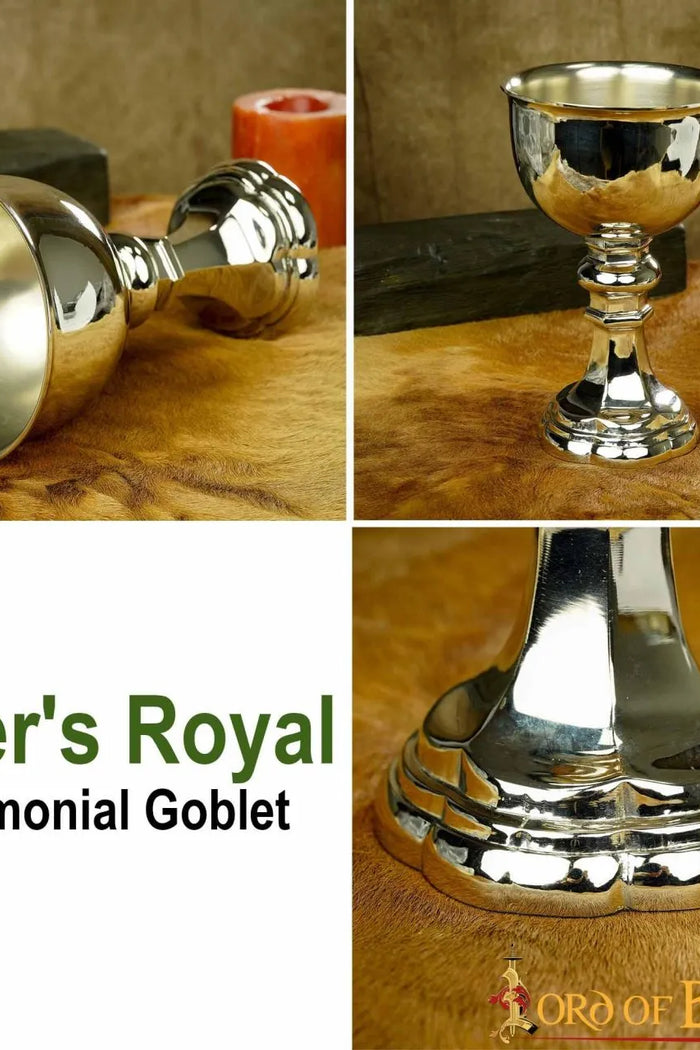 Medieval brass chalice