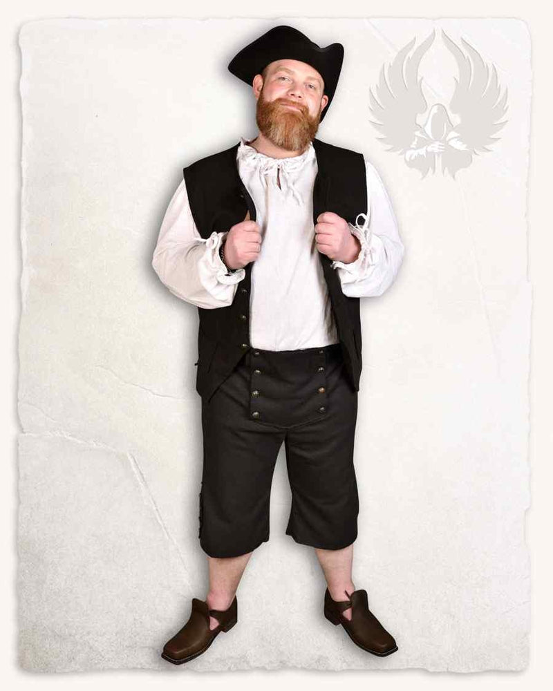 Piraterbukser Franklin, sort