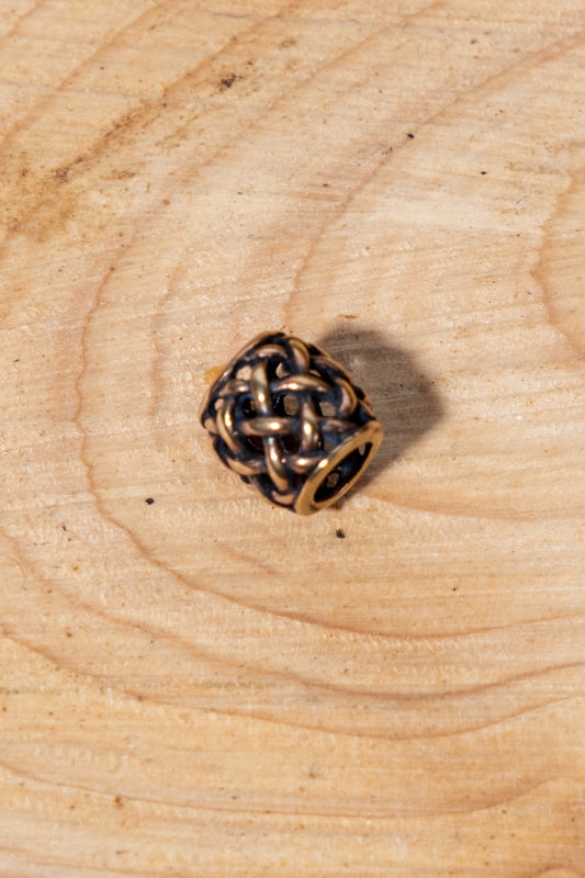 Viking beard bead Ragnar, bronze