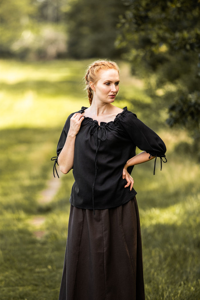 Baroque blouse Julia zwart