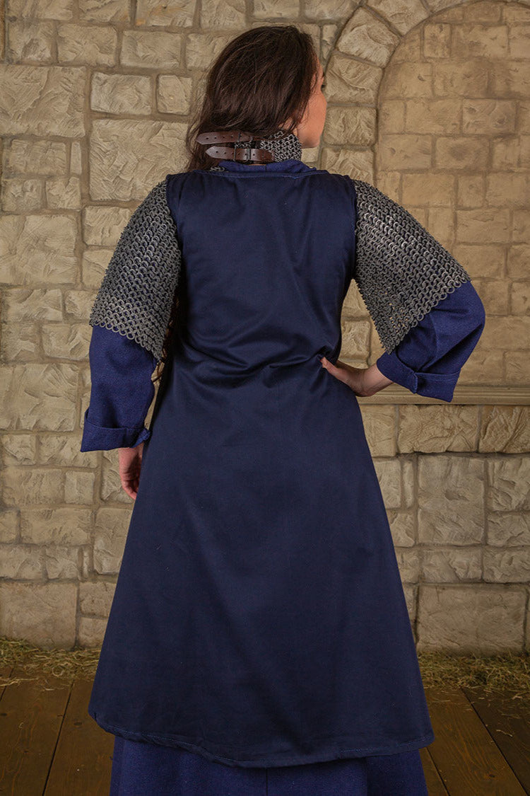 Mittelalterliches Überkleid Leandra, blau