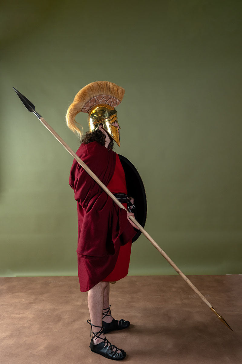 Spydspids og skaftkappe, græsk dory, semi-skarp