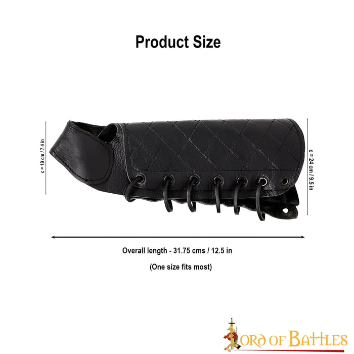 Boogschutter bracer rechterhand, bruin