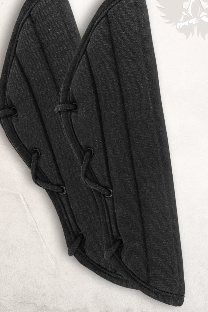 Canons d’avant-bras gambison Leopold, noir