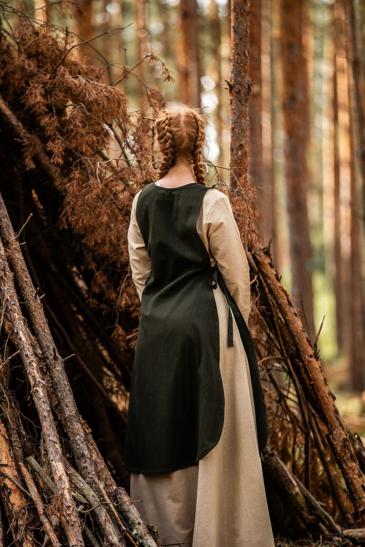 Okrycie wierzchnie Sigrid, zielone