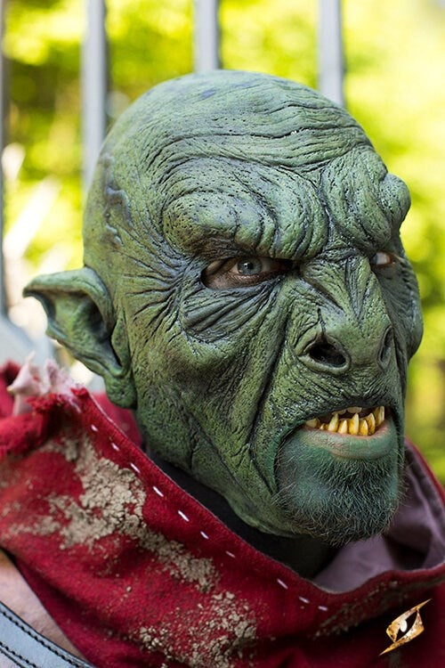 Beestachtig Orkmasker groen