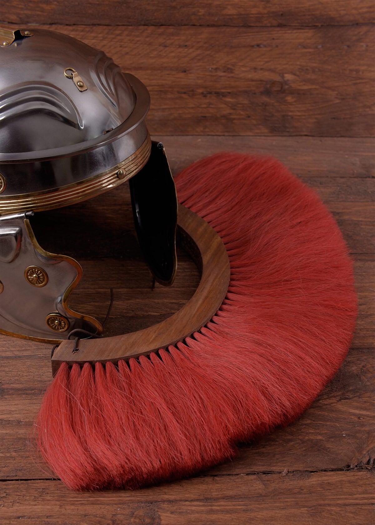 Romersk hjelmkam, rød