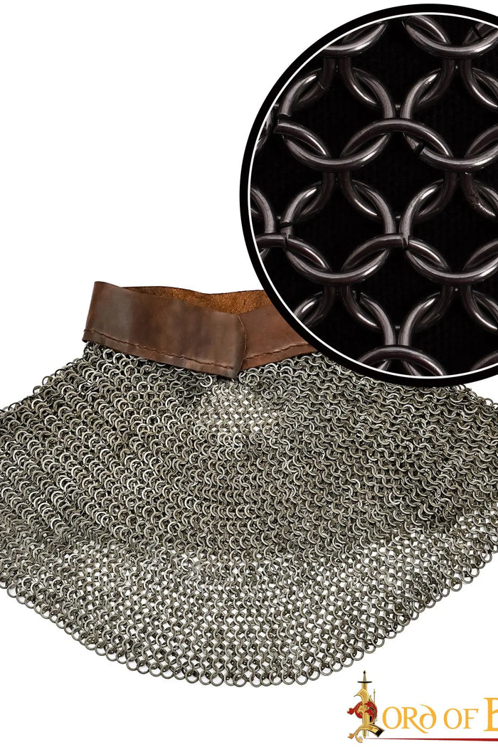 Kroužková zbroj standard, nýtovaná pružinová ocel, 9 mm
