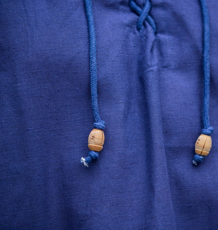 Chemise médiévale Louis, bleu
