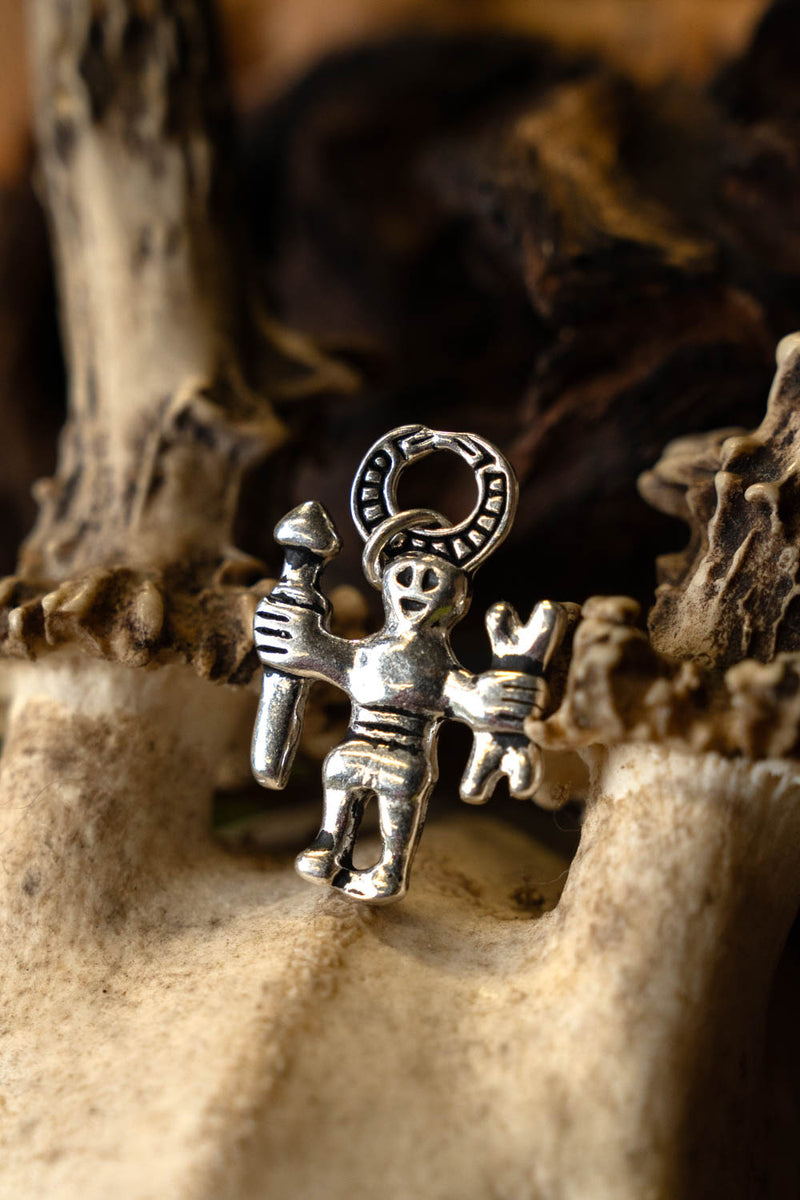 Odin amulet Uppland, verzilverd brons