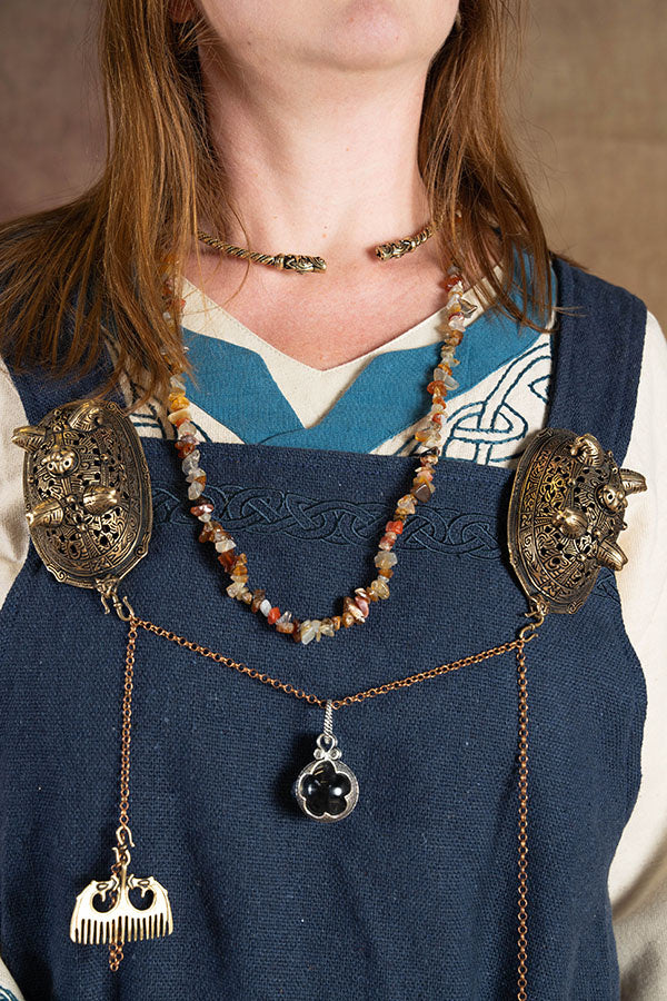 Wikińska brosza tarczowa Birka, grób 860, brąz (cena za sztukę)