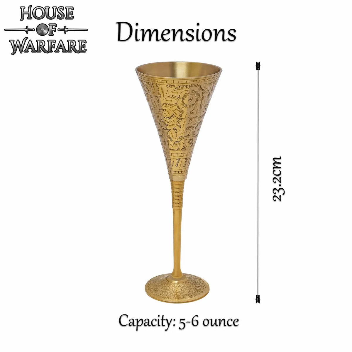 Calice in ottone del XV secolo