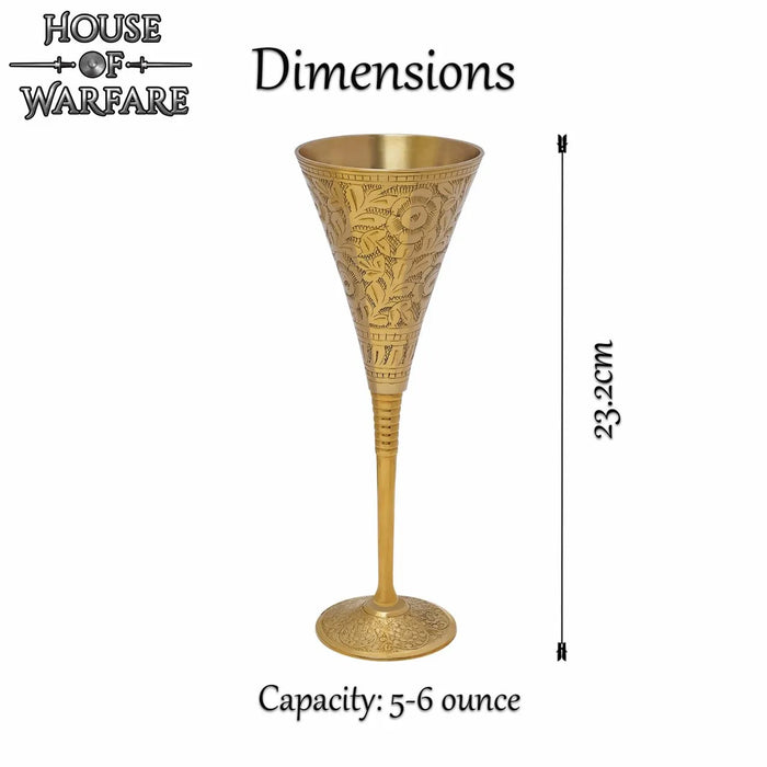 Calice in ottone del XV secolo