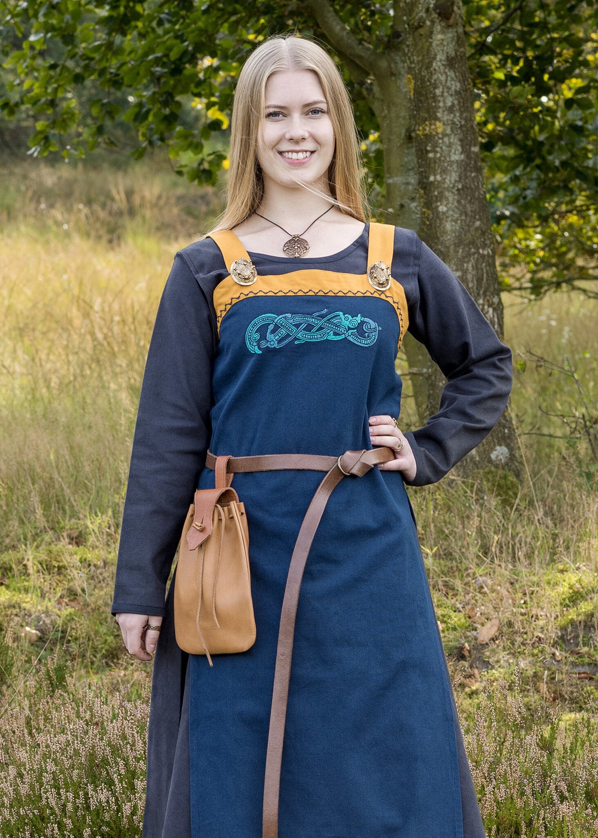 Hangerok com dragões Viking, azul