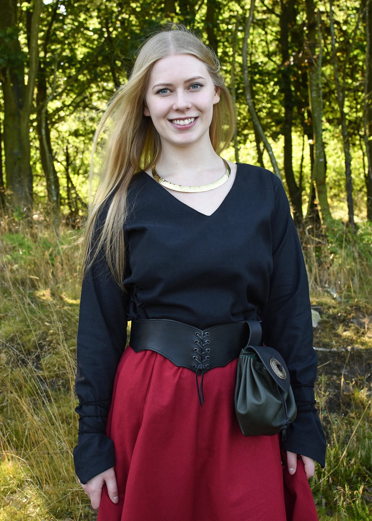 Medeltida blus Aubrey, svart