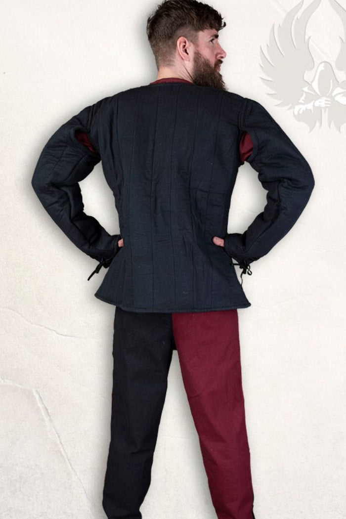 15th century arming doublet Aulber, black