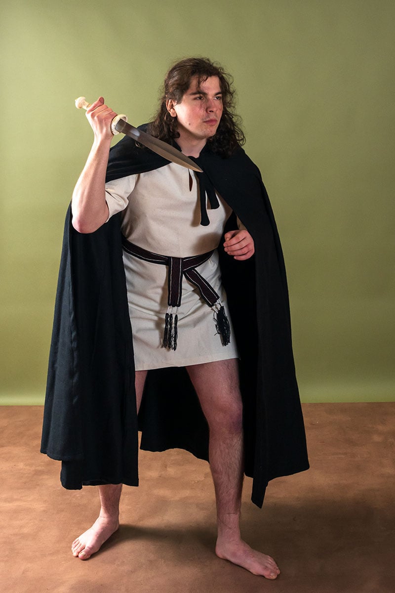 Gladiatordolk Pompeii, halvskarpt