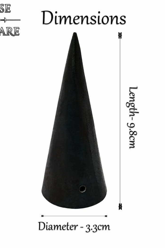 Contera cónica forjada a mano, afilada