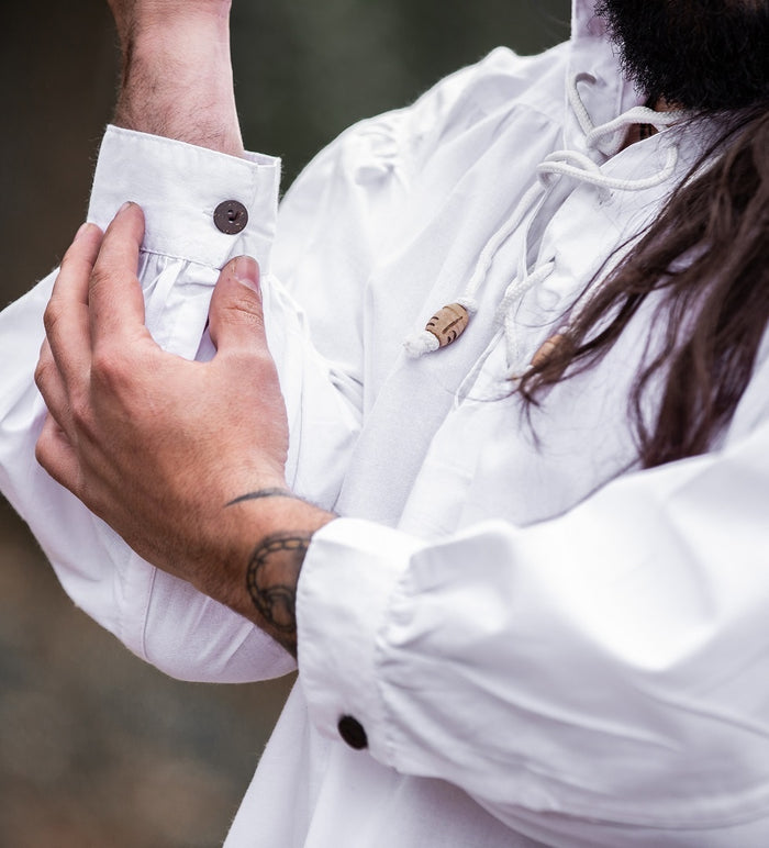 Chemise médiévale, blanc