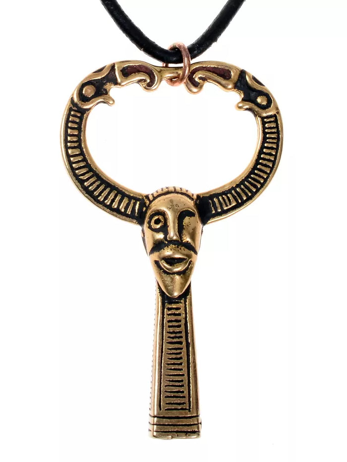 Viking Odin Amulet Zemlyanoe Ladoga, bronze
