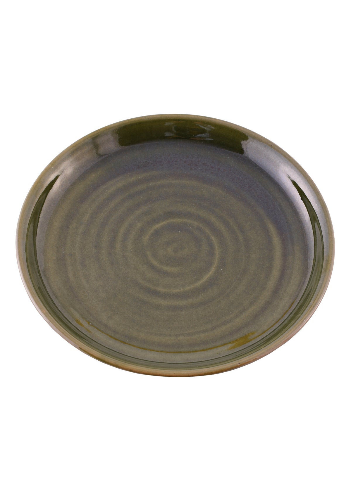15. årh. tallerken, grøn