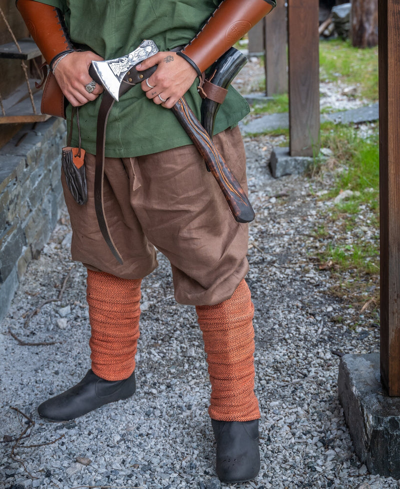 Linnen Vikingbroek Odin, bruin