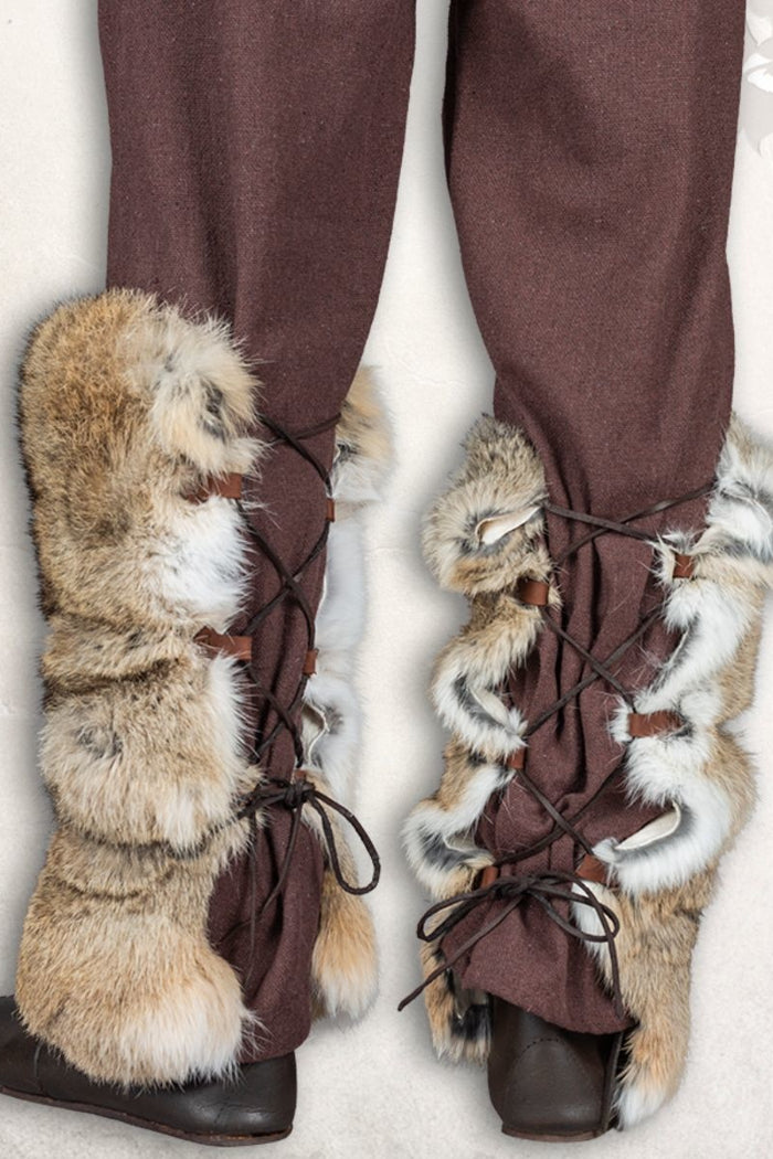 Rollo greave, fur, brown