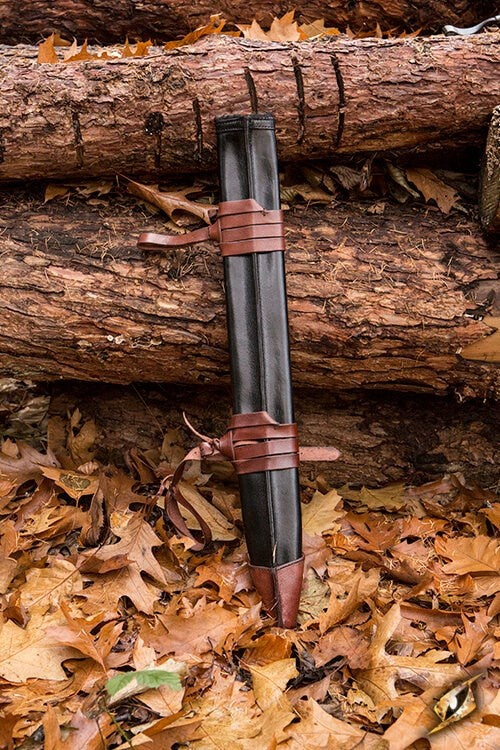 Pochwa na miecz LARP, rozmiar L, prawa, czarna