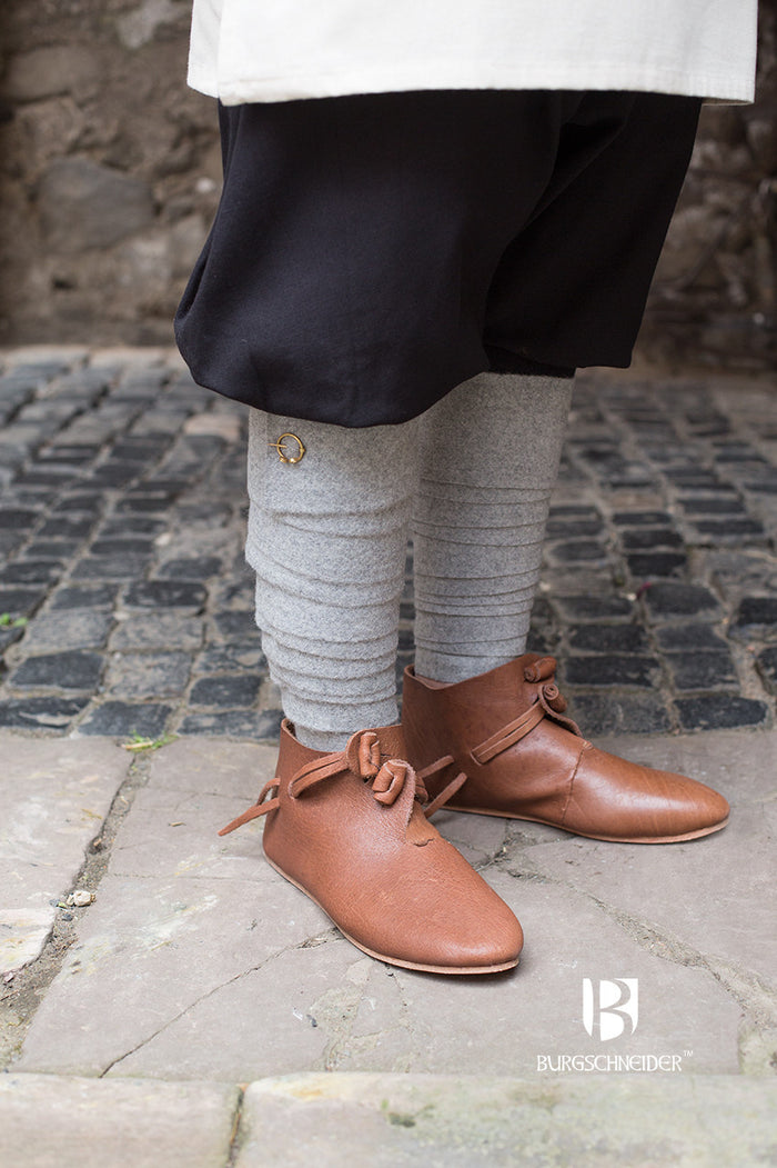 Vendas de pierna Aki, grises, mezcla de lana