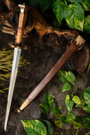 Duitse quillondolk met schede, 16e eeuw, semi-scherp