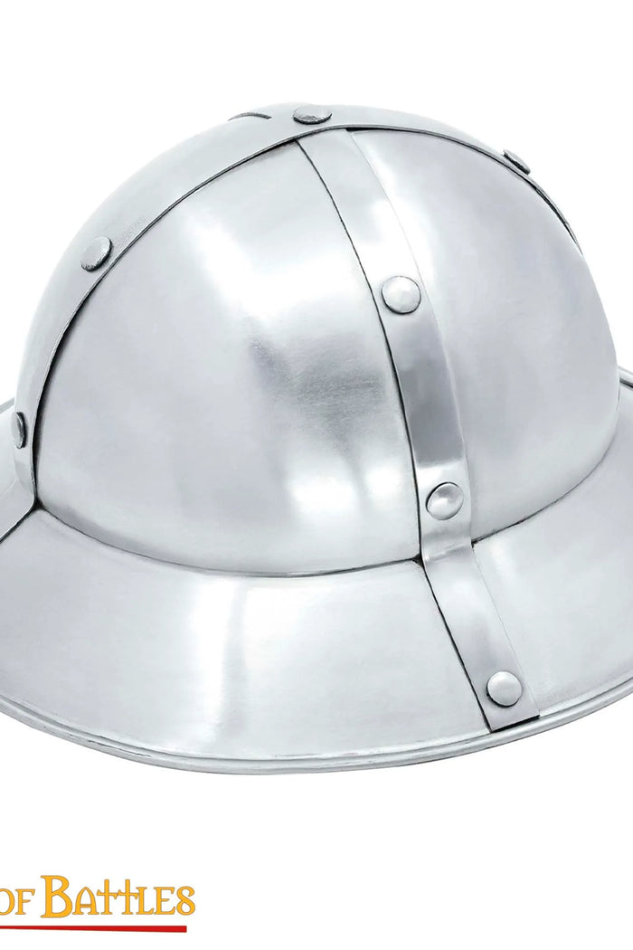 Casco tipo kettle de los siglos XIII–XIV, 1,6 mm