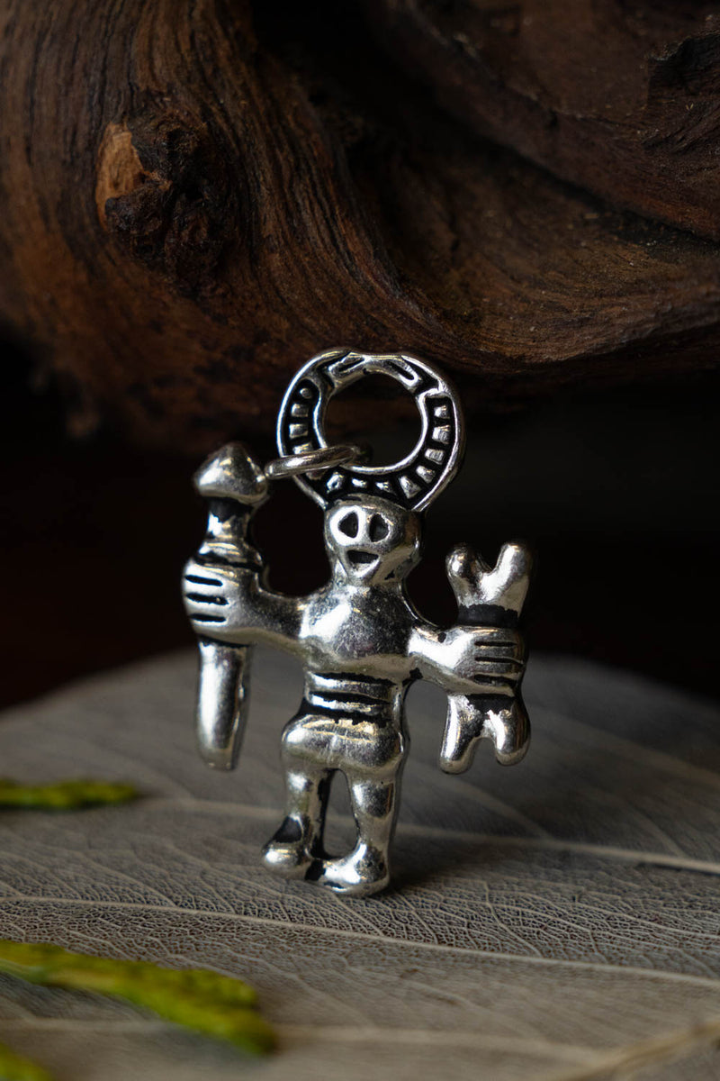 Odin amulet Uppland, verzilverd brons