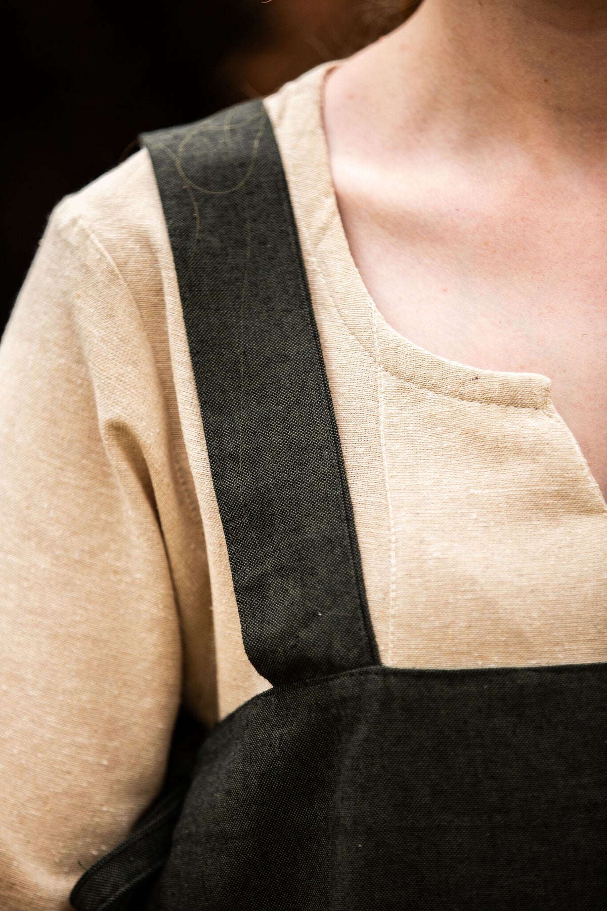 Hætte-kjortel Birka, grøn